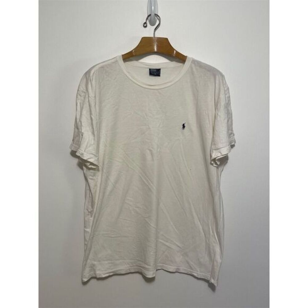 Polo Ralph Lauren Men's 2XL White Cotton T-Shirt Short Sleeve Classic Fit